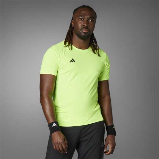 Adidas Мъжка Риза Adizero Essentials Running T-Shirt Mens Ясно Лимон Атлетика