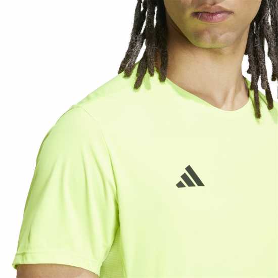 Adidas Мъжка Риза Adizero Essentials Running T-Shirt Mens Ясно Лимон Атлетика