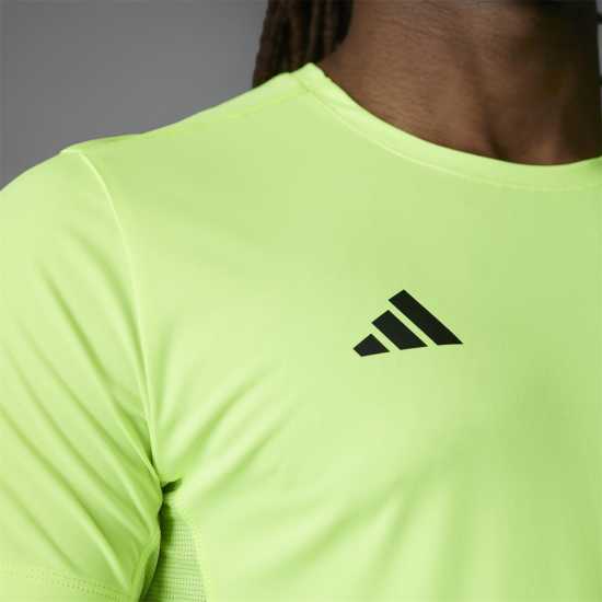 Adidas Мъжка Риза Adizero Essentials Running T-Shirt Mens Ясно Лимон Атлетика