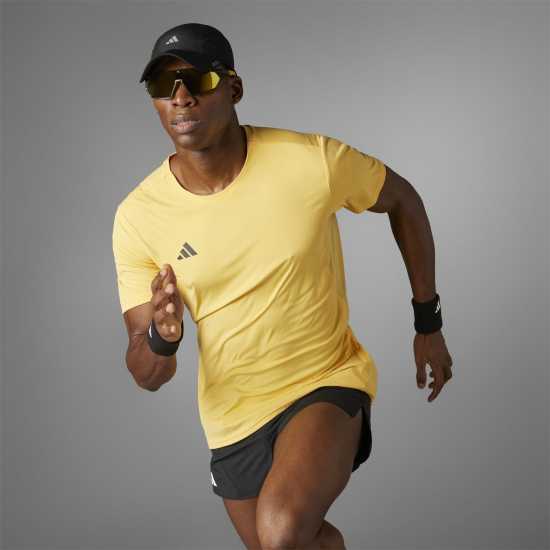 Adidas Мъжка Риза Adizero Essentials Running T-Shirt Mens Полуискра Атлетика