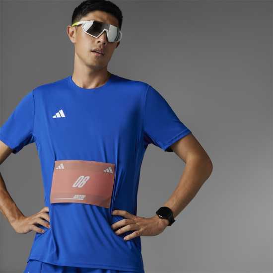 Adidas Мъжка Риза Adizero Essentials Running T-Shirt Mens Кралско синьо Атлетика