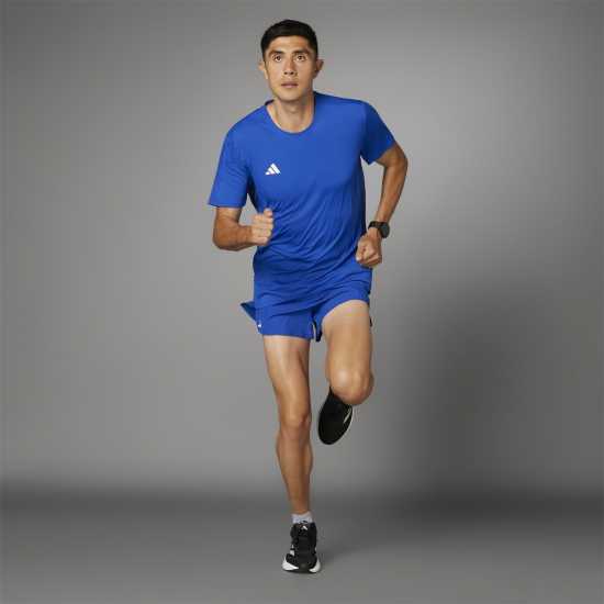 Adidas Мъжка Риза Adizero Essentials Running T-Shirt Mens Кралско синьо Атлетика