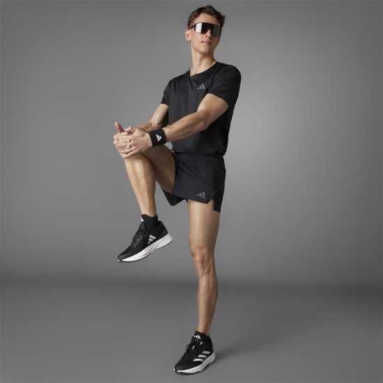 Adidas Adizero Running Gel Short Mens Черно Атлетика