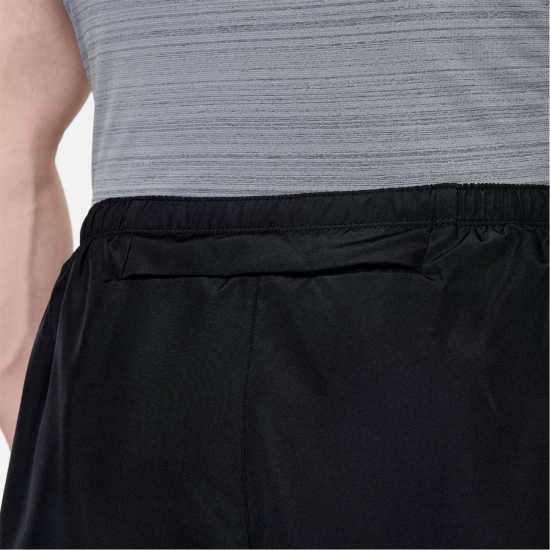Nike Challenger Men's 2-in-1 Running Shorts Black Мъжко облекло за едри хора