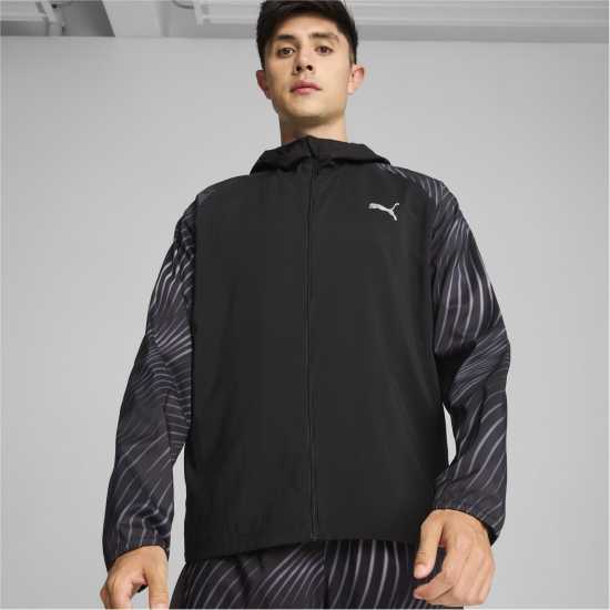 Puma Тъкано Горнище Run Favorite Aop Woven Jacket M Черно/AOP Атлетика