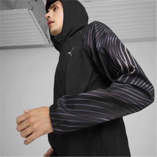 Puma Тъкано Горнище Run Favorite Aop Woven Jacket M Черно/AOP Атлетика