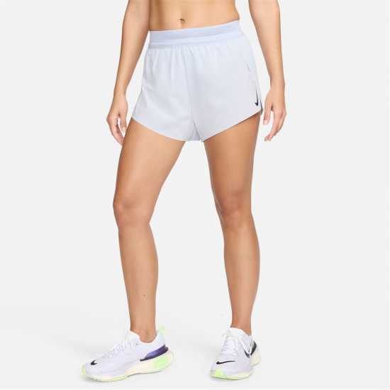 Nike AeroSwift Women's Dri-FIT ADV Mid-Rise 3 Running Shorts Футболен сив Дамски клинове за фитнес