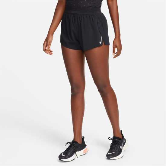 Nike AeroSwift Women's Dri-FIT ADV Mid-Rise 3 Running Shorts Черно Дамски клинове за фитнес