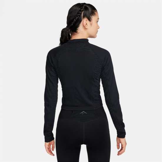 Nike Trail Women's Dri-FIT Long-Sleeve Running Top Черно Атлетика