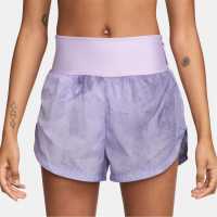 Nike Trail Women's Repel Mid-Rise 3 Running Shorts Лилава Цветене Дамски клинове за фитнес