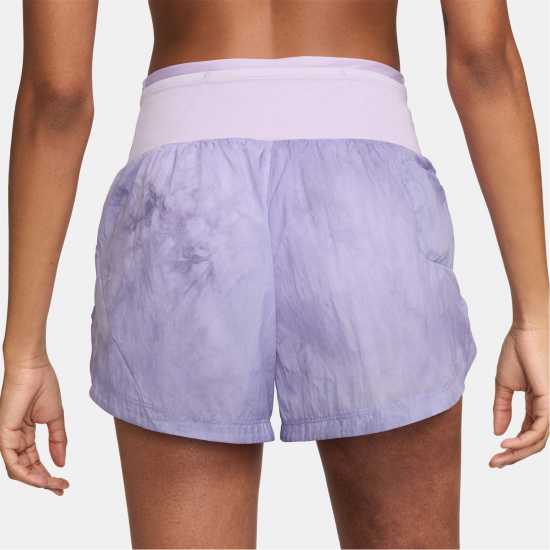 Nike Trail Women's Repel Mid-Rise 3 Running Shorts Лилава Цветене Дамски клинове за фитнес