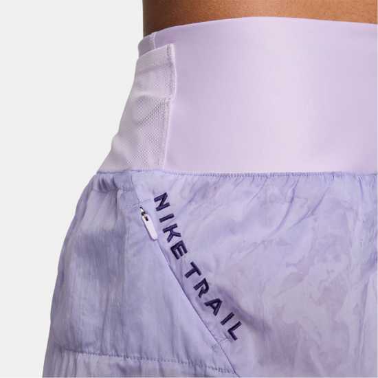 Nike Trail Women's Repel Mid-Rise 3 Running Shorts Лилава Цветене Дамски клинове за фитнес