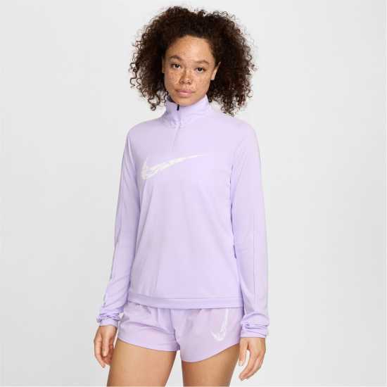 Nike Swoosh Women's Dri-FIT 1/2-Zip Mid Layer Lilac Bloom Дамски горнища с цип