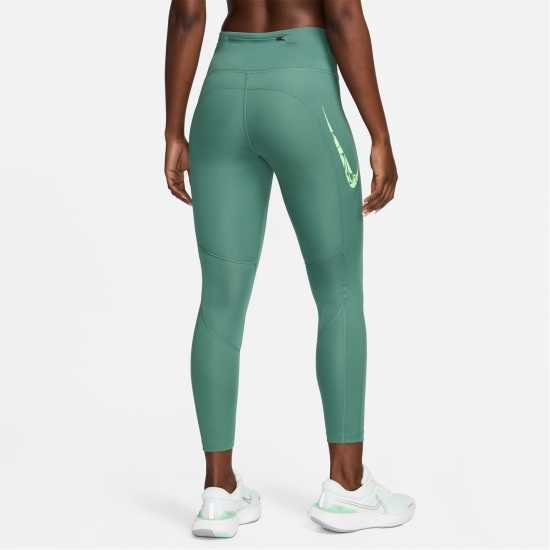 Nike Swoosh Fast Women's Mid-Rise 7/8 Leggings Двустранно Дамски клинове за фитнес