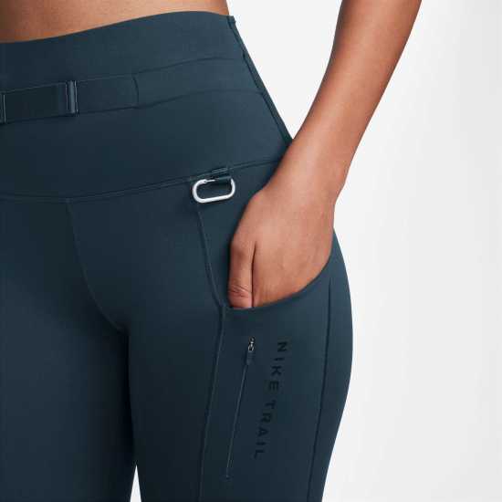 Nike Go Trail Women's High-Waisted 7/8 Leggings Армейска нави Атлетика