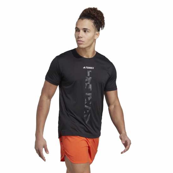 Adidas Terrex Agravic Trail Running T-Shirt Черно Атлетика