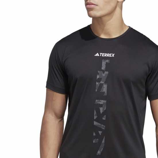 Adidas Terrex Agravic Trail Running T-Shirt Черно Атлетика