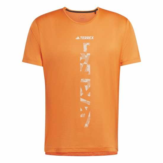 Adidas Terrex Agravic Trail Running T-Shirt Отражащ оранжев Мъжки ризи