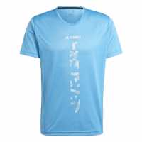 Adidas Terrex Agravic Trail Running T-Shirt Пулс Син Атлетика