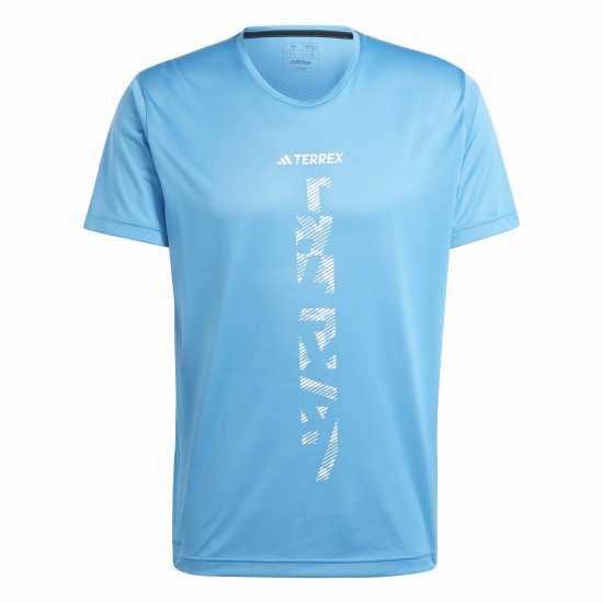 Adidas Terrex Agravic Trail Running T-Shirt Пулс Син Атлетика