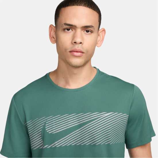 Nike Miler Flash Men's Dri-FIT UV Short-Sleeve Running Top Bicoastal Атлетика