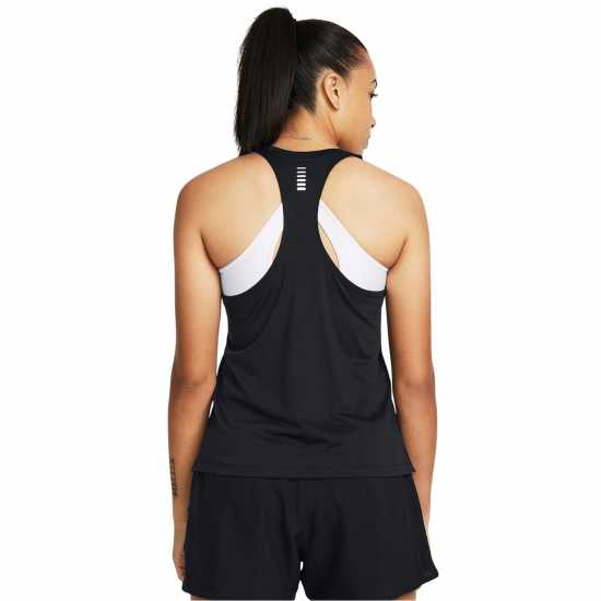 Under Armour Launch Singlet Womens Черно/Отражаващо Атлетика