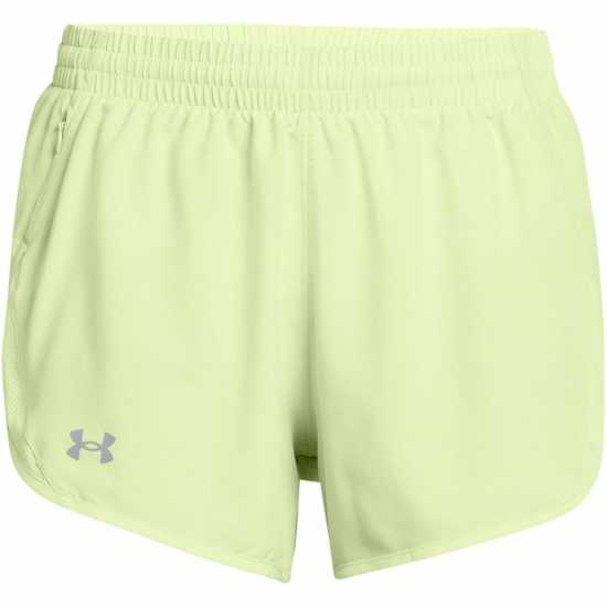 Under Armour Fly By 3'' Shorts Ретро Зелено Дамски клинове за фитнес