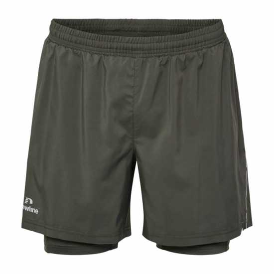 Newline 2In1 Shorts Sn34 Зелено Чорапи за бягане