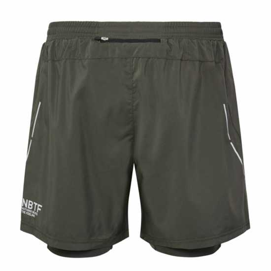 Newline 2In1 Shorts Sn34 Зелено Чорапи за бягане