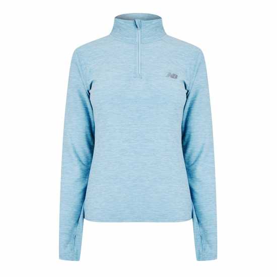 New Balance Running Space Dye Quarter Zip Синьо Атлетика