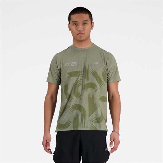 Мъжка Риза New Balance London Edition Printed Athletics Run T-Shirt Mens  Атлетика