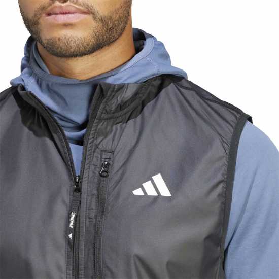 Adidas Мъжки Потник За Бягане Own The Run Vest Mens Черно Мъжки горнища с цип