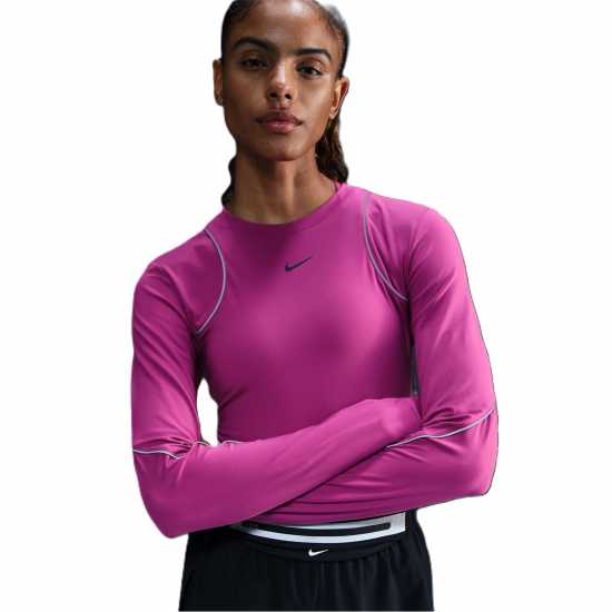 Nike Run Division Long Sleeve T-Shirt Гореща фуксия Атлетика