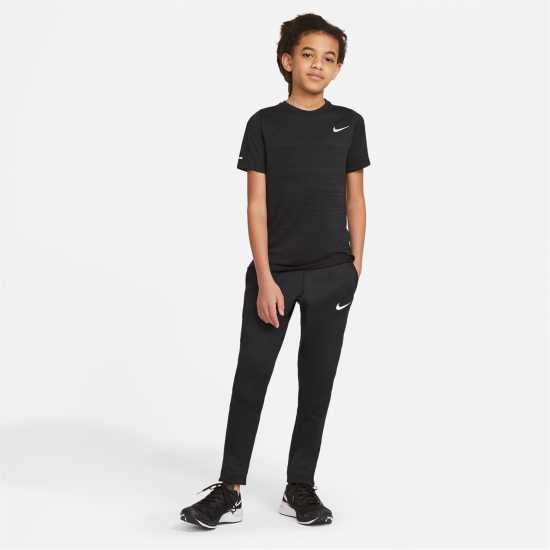 Nike Dri-FIT Miler Big Kids' (Boys') Training Top Черно Атлетика