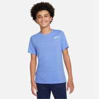 Nike Dri-FIT Miler Big Kids' (Boys') Training Top Кралски пулс Атлетика