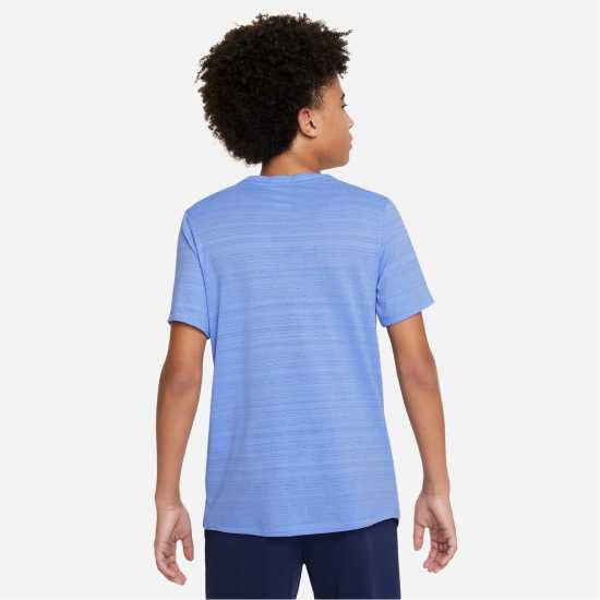 Nike Dri-FIT Miler Big Kids' (Boys') Training Top Кралски пулс Атлетика