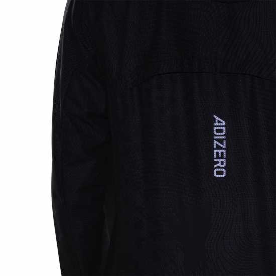 Adidas Мъжко Яке Adizero Engineered Membrane Jacket Mens Running Черно/Люкфук Мъжки грейки