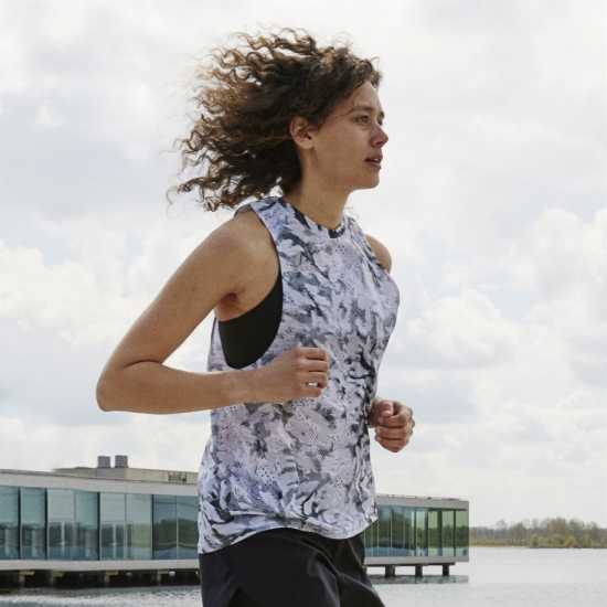 Adidas Дамски Потник Fast Aop Tank Top Womens  Чорапи за бягане