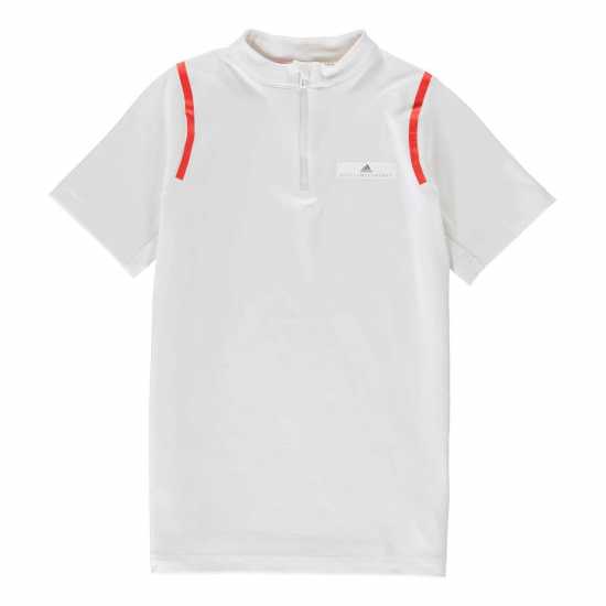 Adidas Stella Mccartney Short Sleeve Zip Top Juniors  Детски тениски и фланелки