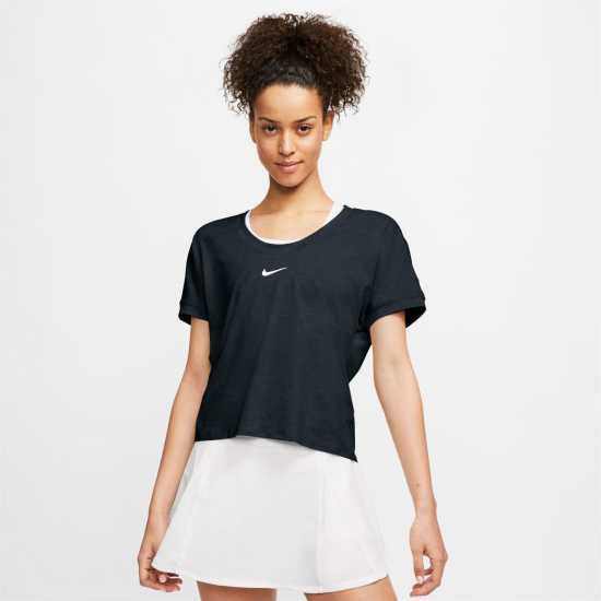 Nike Дамска Тенис Фланелка Court Drifit Tennis T Shirt Ladies  Тенис облекло