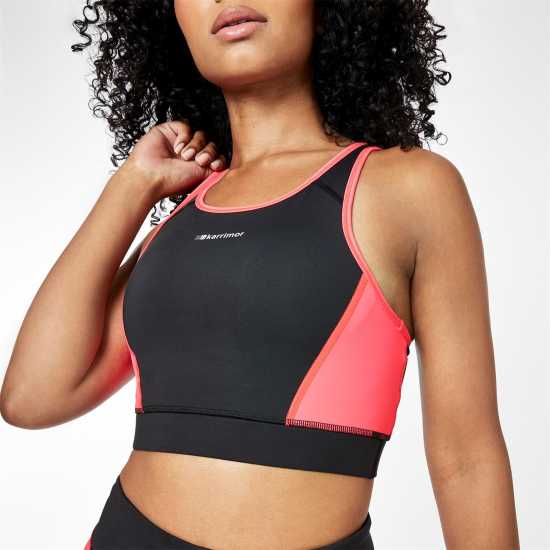 Karrimor Tempo Sports Bra Черно/Розово Спортни сутиени