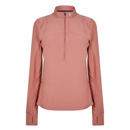 Under Armour Дамско Спортно Горнище С Цип Qualifier 2.0 Half Zip Running Top Ladies Pink Дамски горнища с цип