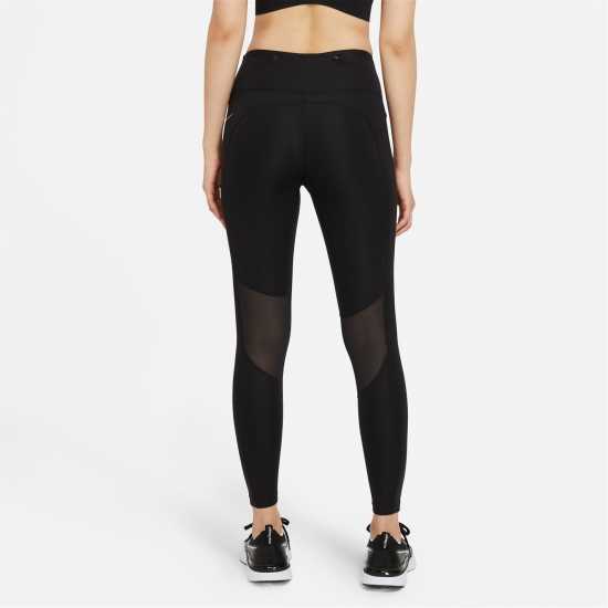 Nike Epic Fast Women's Running Tights Black/Silver Дамски клинове за фитнес