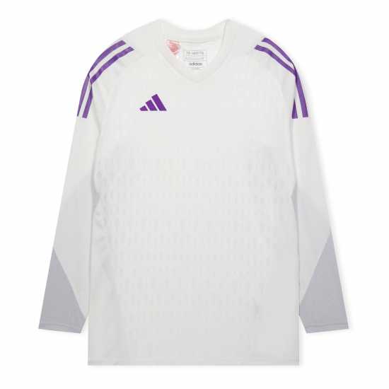 Adidas Tiro 23 Pro Long Sleeve Goalkeeper Jersey Kids Основна бяла Вратарски ръкавици и облекло