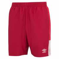 Umbro Мъжки Шорти Poly Shorts Mens Червено/Вермилион Футболни тренировъчни долнища