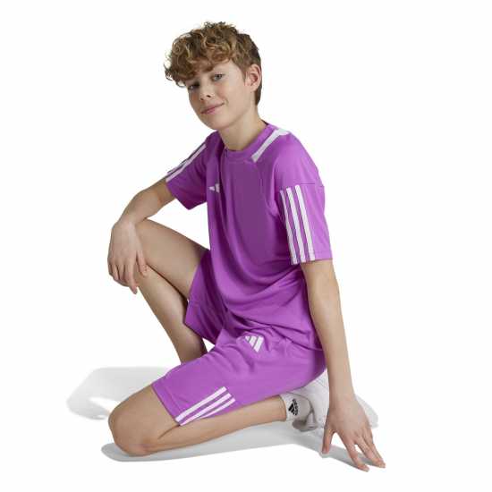 Adidas Дамски Къси Шорти За Тренировка Sereno Training Shorts Juniors Лилаво/Бяло Детски къси панталони