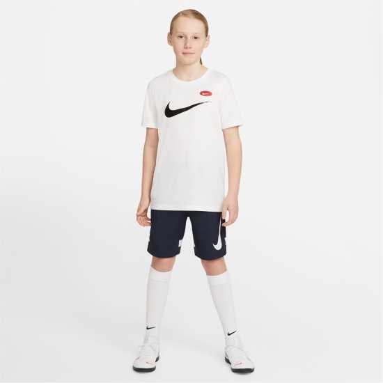 Nike Dri-FIT Academy Big Kids' Graphic Soccer Shorts Navy Детски къси панталони