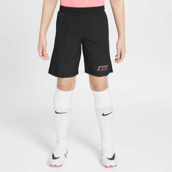 Nike Dri-FIT Academy Big Kids' Graphic Soccer Shorts Черно 