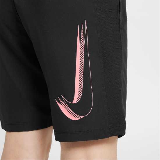 Nike Dri-FIT Academy Big Kids' Graphic Soccer Shorts Черно 