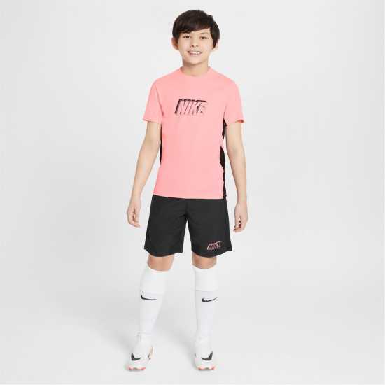 Nike Dri-FIT Academy Big Kids' Graphic Soccer Shorts Черно 